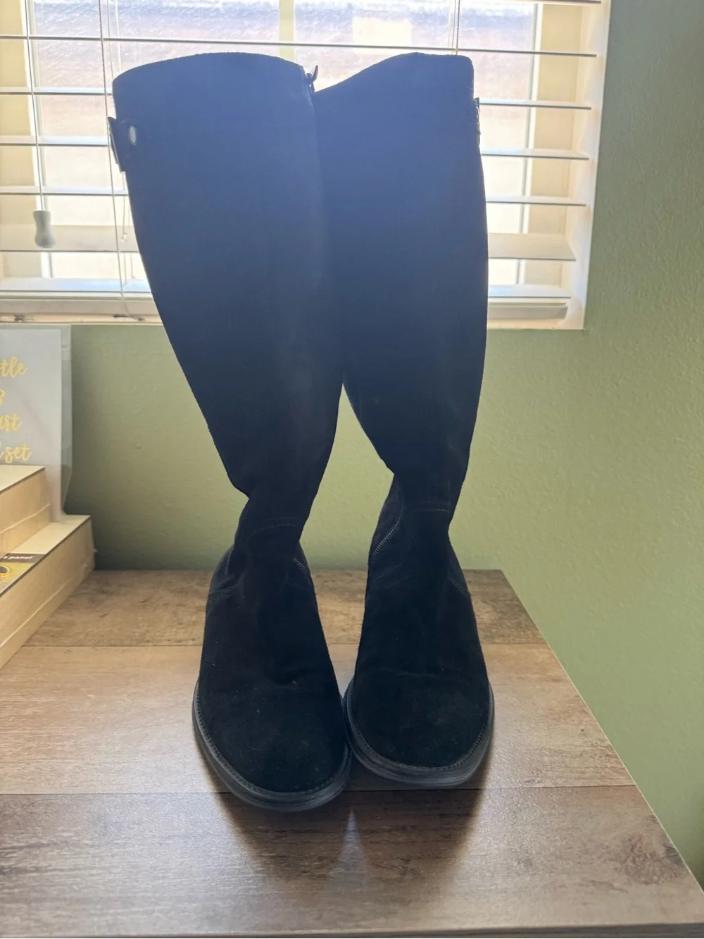 Aquatalia weatherproof Classic Women's Tall Black Suede Boots